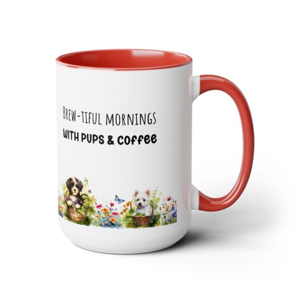 Brew-tiful Mornings,Two-Tone  - Coffee Mugs, 15oz - Image 15