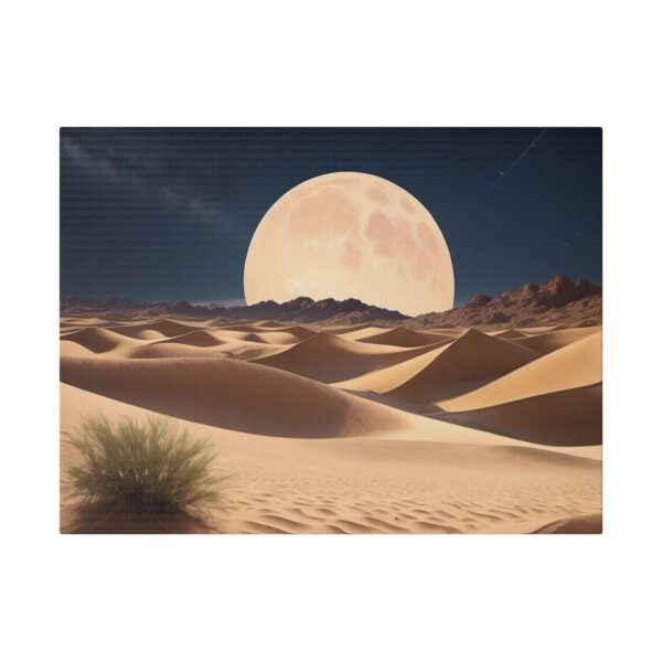 Matte canvas stretched frame, 0.75", Desert dunes by Full Moon - Image 3