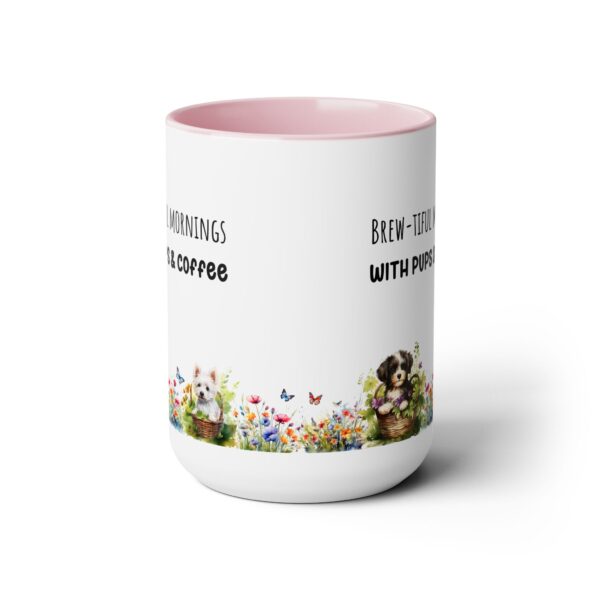 Brew-tiful Mornings,Two-Tone  - Coffee Mugs, 15oz - Image 10