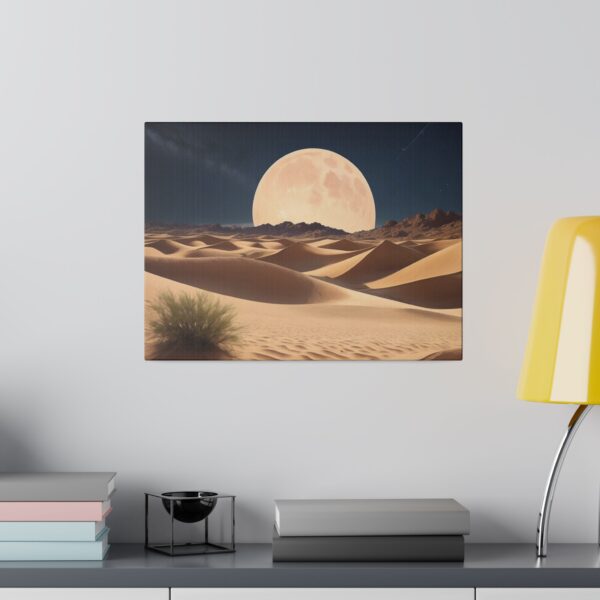 Matte canvas stretched frame, 0.75", Desert dunes by Full Moon - Image 5