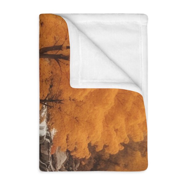 Velveteen Minky Blanket, Stream, one side print - Image 3