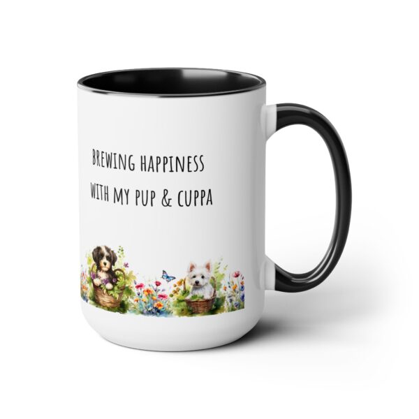 Brewing Happiness, Two-Tone Coffee Mugs, 15oz - Image 17