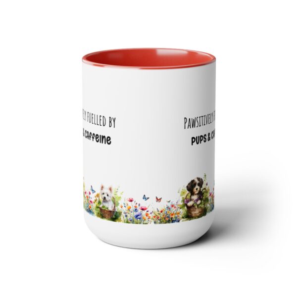 Pawsitively fuelled - Two-Tone Coffee Mugs, 15oz - Image 14