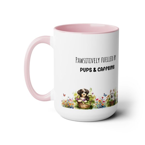 Pawsitively fuelled - Two-Tone Coffee Mugs, 15oz - Image 9