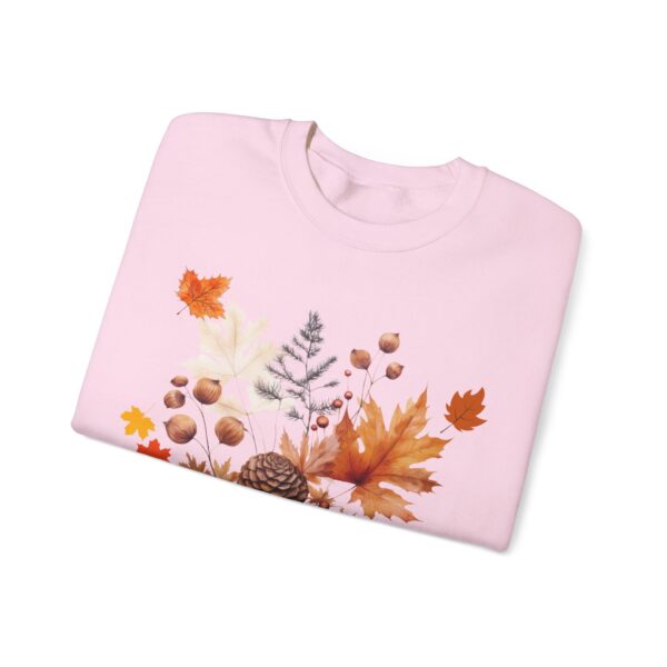 Unisex Sweat Shirt, print on sleeve - I love fall... - Image 3