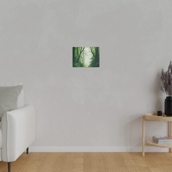 Matte canvas stretched frame, 0.75", 0.75", Lush rainforest - Image 2