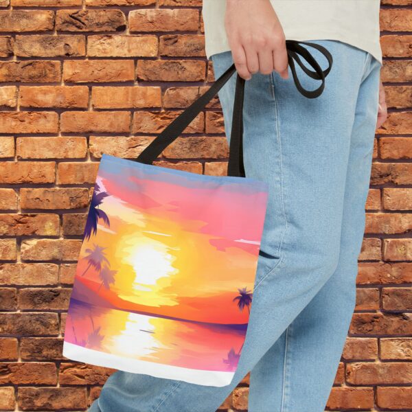 Tropical Sunset - Tote Bag (AOP) - Image 2