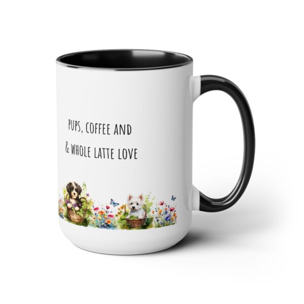 Latte Love - Two-Tone Coffee Mugs, 15oz - Image 3