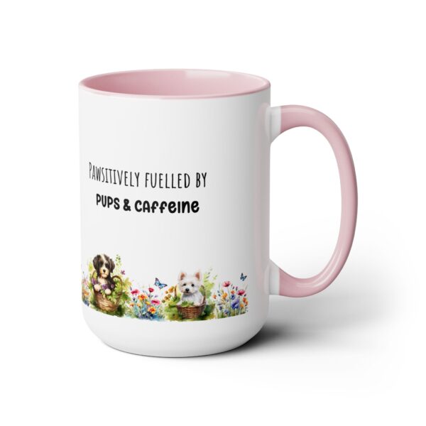 Pawsitively fuelled - Two-Tone Coffee Mugs, 15oz - Image 11