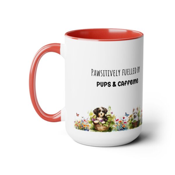 Pawsitively fuelled - Two-Tone Coffee Mugs, 15oz - Image 13