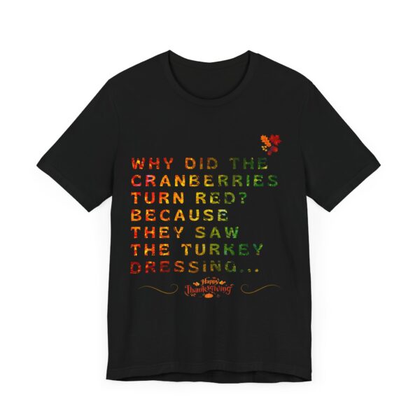 Unisex Short Sleeve T shirt - Why did the Cranberries... - Image 3