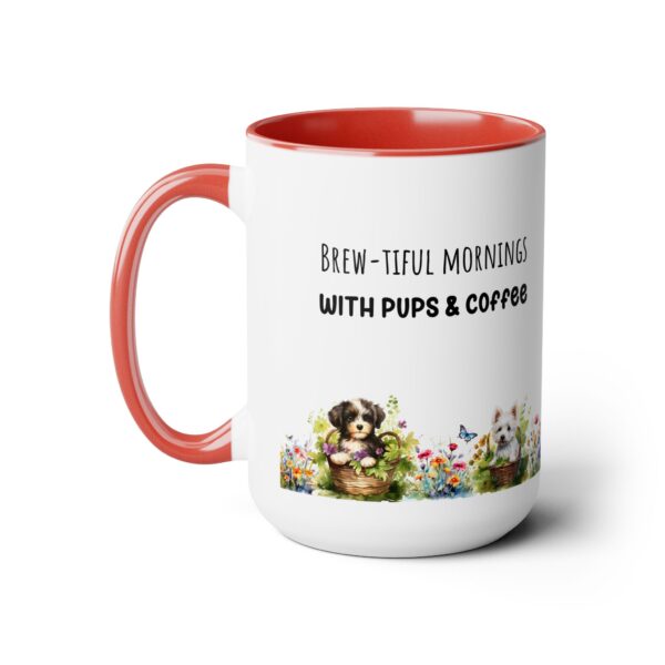 Brew-tiful Mornings,Two-Tone  - Coffee Mugs, 15oz - Image 13