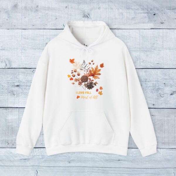 Unisex Heavy Blend Hoodie - I love fall most... - Image 3