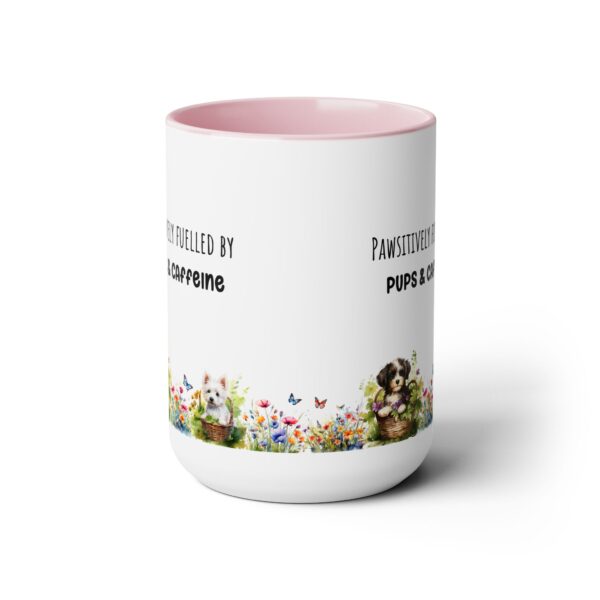 Pawsitively fuelled - Two-Tone Coffee Mugs, 15oz - Image 10