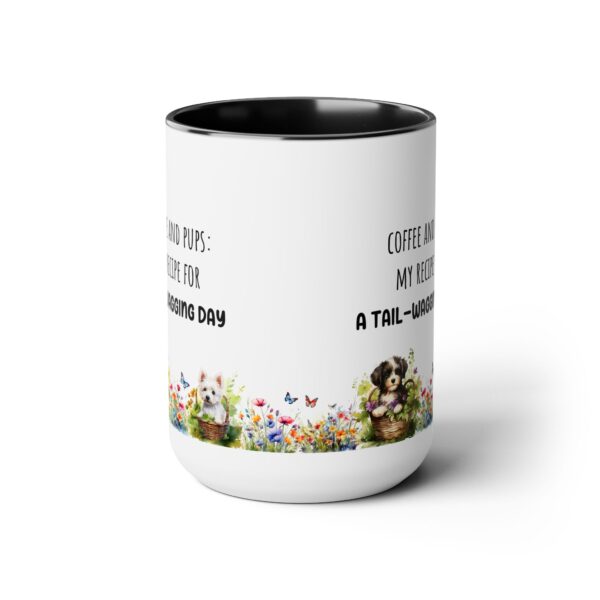 Tail Wagging day -  Two-Tone Coffee Mugs, 15oz - Image 2