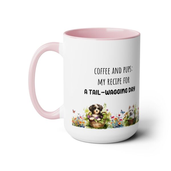 Tail Wagging day -  Two-Tone Coffee Mugs, 15oz - Image 9