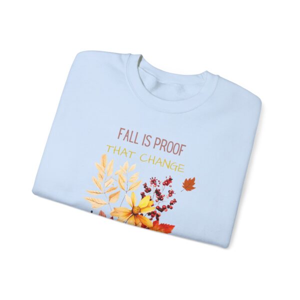 Unisex Sweat Shirt, print on sleeve - Fall is Proof... - Image 3