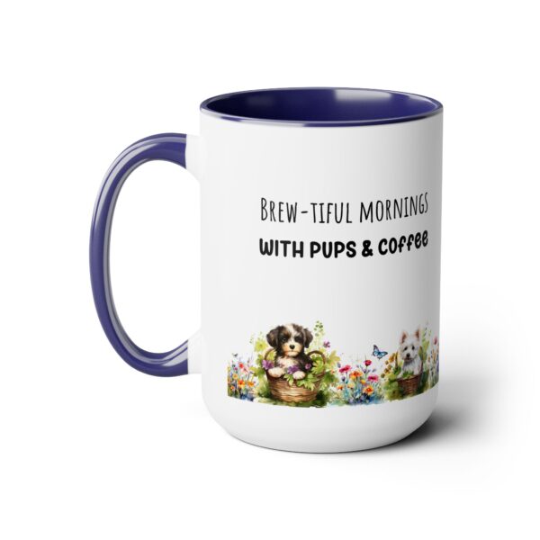 Brew-tiful Mornings,Two-Tone  - Coffee Mugs, 15oz - Image 5