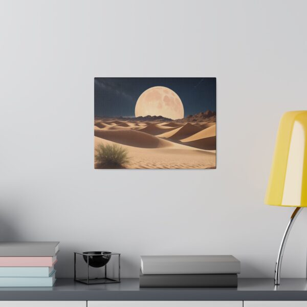 Matte canvas stretched frame, 0.75", Desert dunes by Full Moon - Image 2