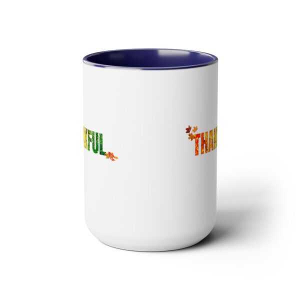 Two-Tone Coffee Mug, 15oz - Thankful... - Image 5