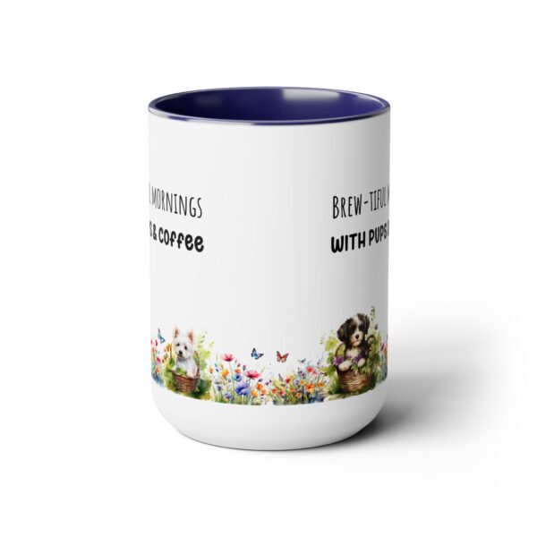 Brew-tiful Mornings,Two-Tone  - Coffee Mugs, 15oz - Image 6