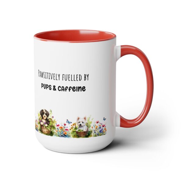 Pawsitively fuelled - Two-Tone Coffee Mugs, 15oz - Image 15