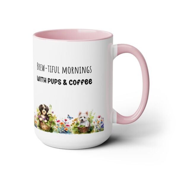 Brew-tiful Mornings,Two-Tone  - Coffee Mugs, 15oz - Image 11