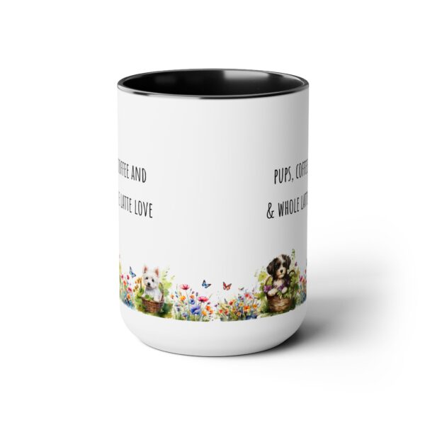 Latte Love - Two-Tone Coffee Mugs, 15oz - Image 2