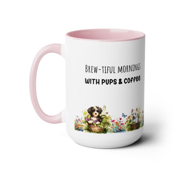 Brew-tiful Mornings,Two-Tone  - Coffee Mugs, 15oz - Image 9