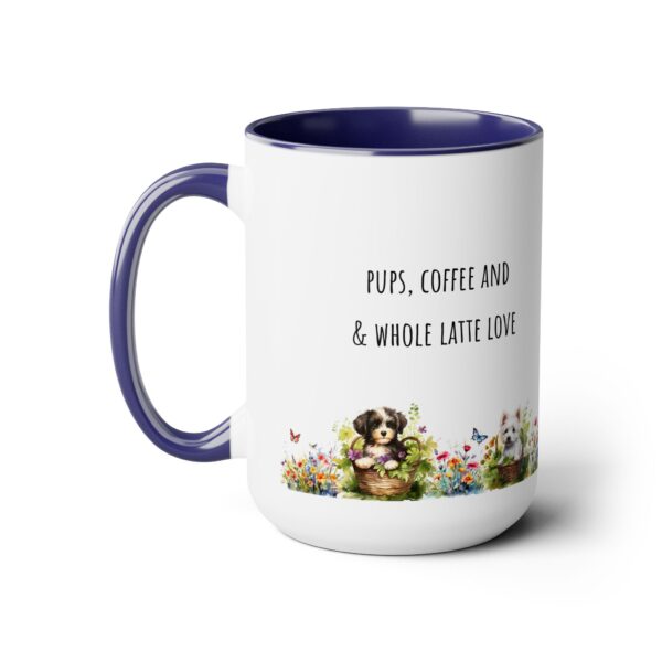 Latte Love - Two-Tone Coffee Mugs, 15oz - Image 5