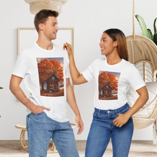 Unisex Short Sleeve T shirt, Fall Tee-3 - Image 2