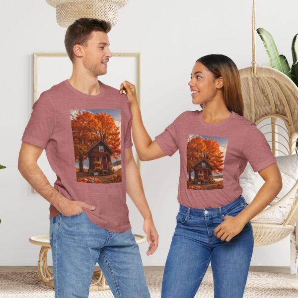 Unisex Short Sleeve T shirt, Fall Tee-3 - Image 3