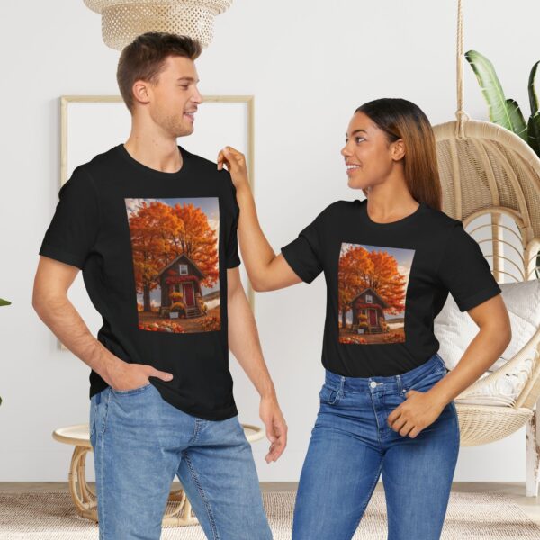 Unisex Short Sleeve T shirt, Fall Tee-3 - Image 4