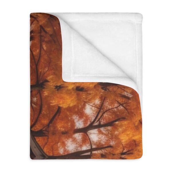 Velveteen Minky Blanket, Out-house theme, one side print - Image 5