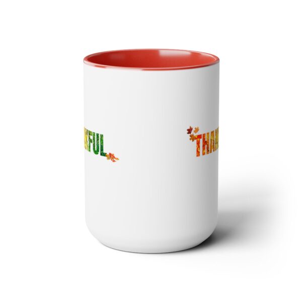 Two-Tone Coffee Mug, 15oz - Thankful... - Image 12