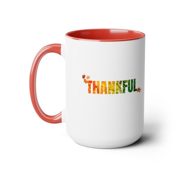 Two-Tone Coffee Mug, 15oz - Thankful... - Image 10