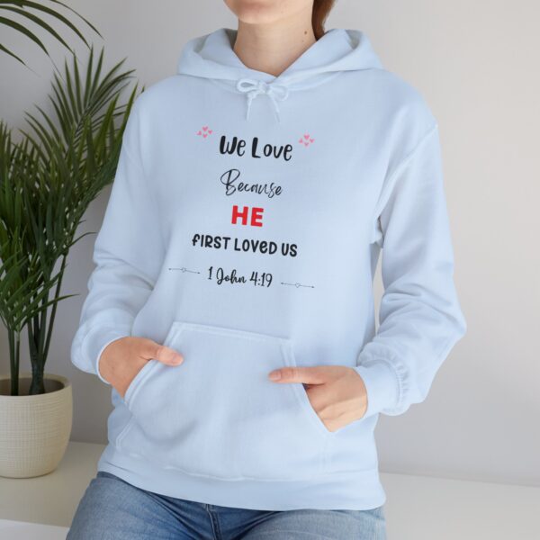 Unisex Heavy Blend Hoodie - We love because... - Image 14