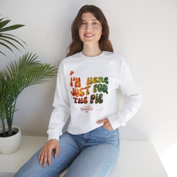 Unisex Sweat Shirt, print on sleeve - Just for the Pie... - Image 11