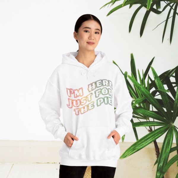 Unisex Heavy Blend Hoodie - I am here just for... - Image 16