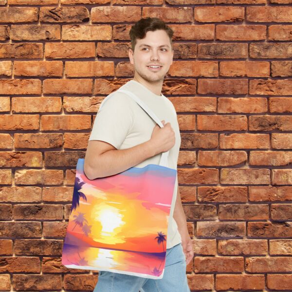 Tropical Sunset - Tote Bag (AOP) - Image 6