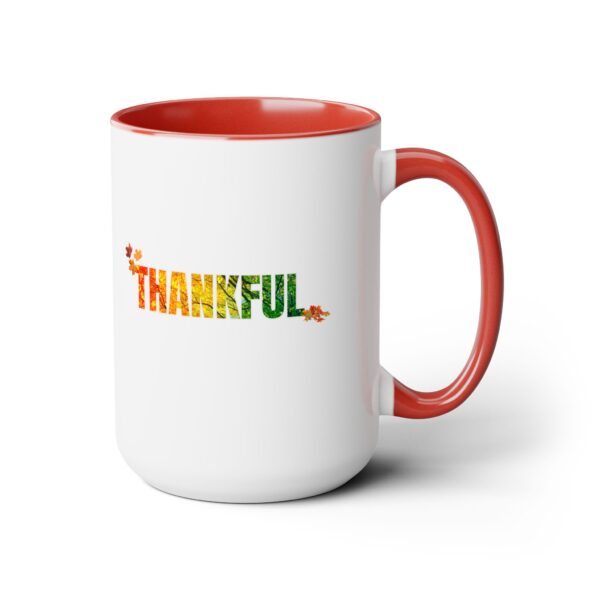 Two-Tone Coffee Mug, 15oz - Thankful... - Image 11