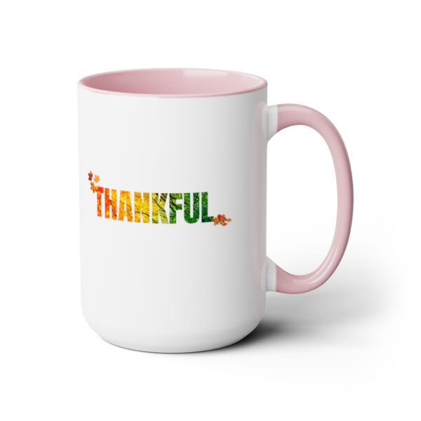 Two-Tone Coffee Mug, 15oz - Thankful... - Image 9