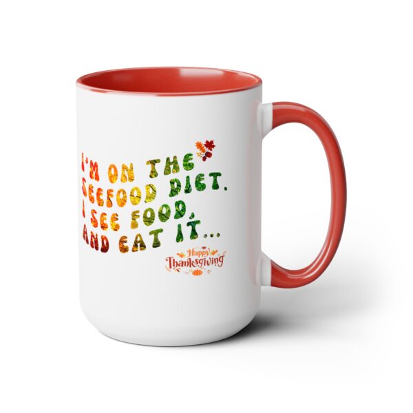 Two-Tone Coffee Mug, 15oz - See-food Diet... - Image 10