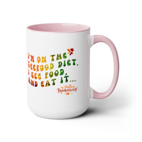 Two-Tone Coffee Mug, 15oz - See-food Diet... - Image 11