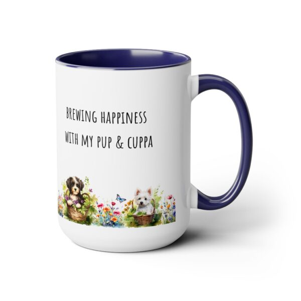 Brewing Happiness, Two-Tone Coffee Mugs, 15oz - Image 3