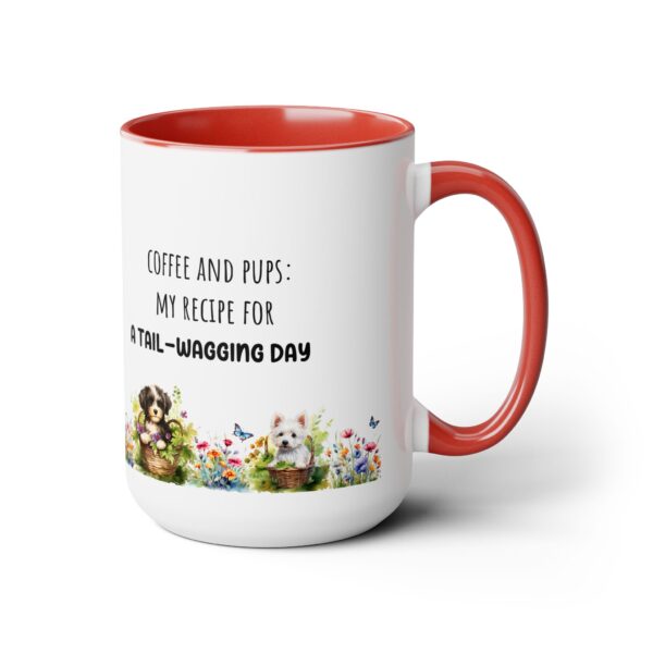 Tail Wagging day -  Two-Tone Coffee Mugs, 15oz - Image 15