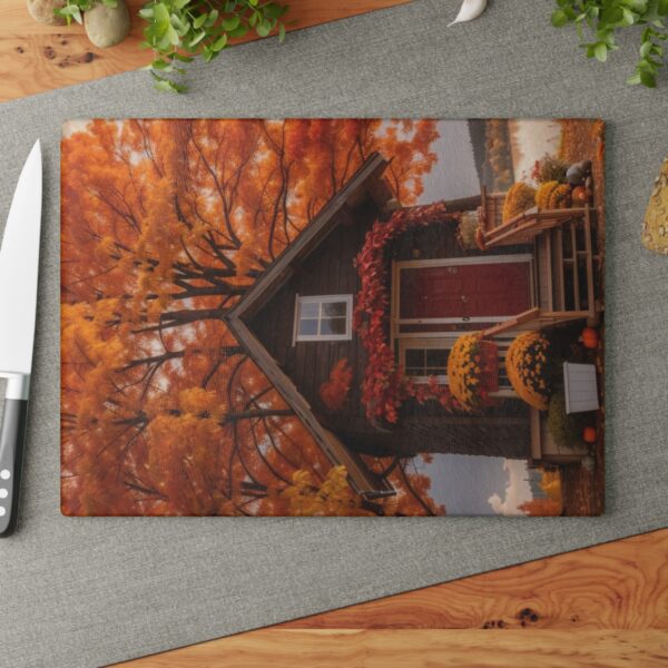 Glass Cutting Board - Fall Season House - Image 8