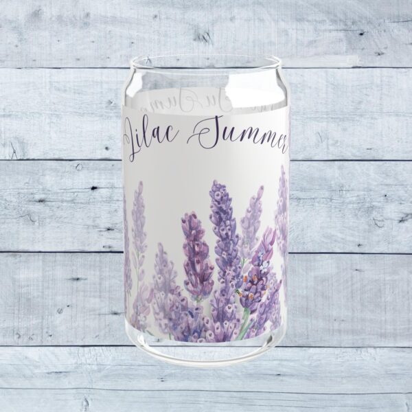 Sipper Glass, 16oz - Lilac Summer - Image 8