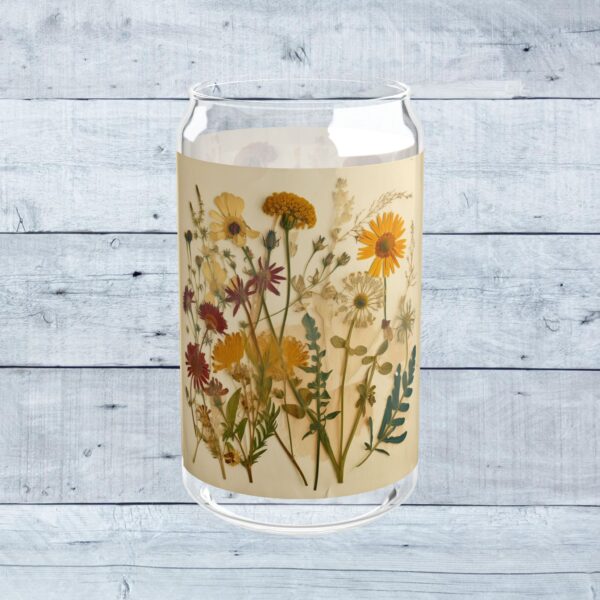 Sipper Glass, 16oz - Dry Flowers - Image 2