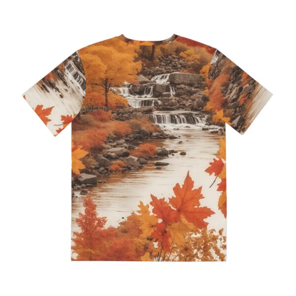 Men's Polyester Tee (AOP) - Autumn River - Image 2